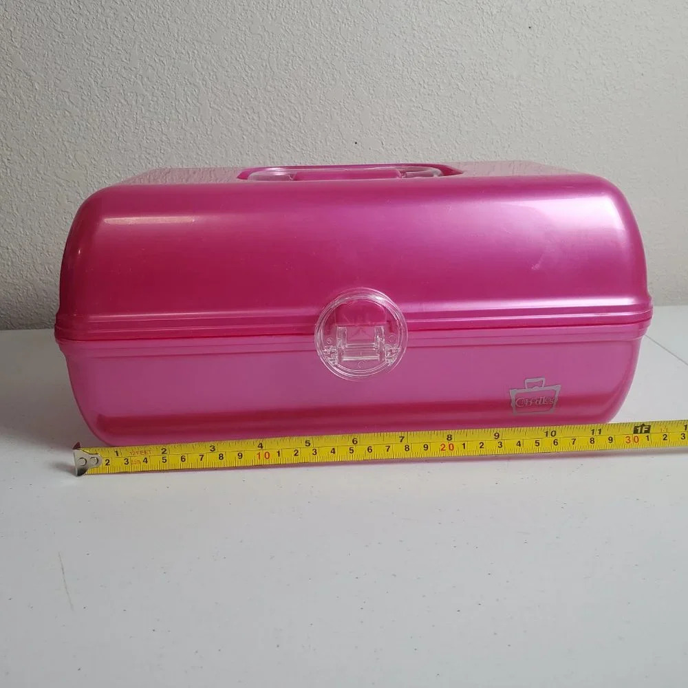 Caboodles 5626 Mirror Makeup Case Organizer Pink Made in USA Plano Molding Co.